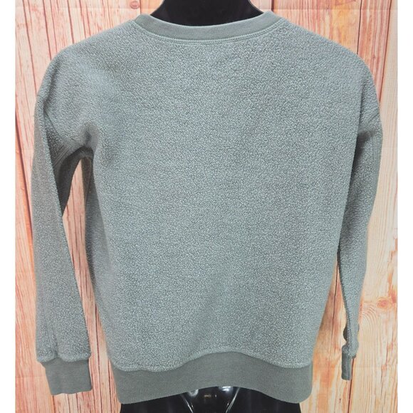 American Eagle Outfitters Olive Green Crewneck Sweatshirt XS - Picture 2 of 7